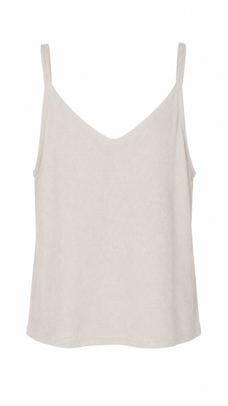 Paris Calling Italian Tank Top- Beige