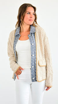 Alpine Charm Contrast Jacket-160 Jackets-mystree-Coastal Bloom Boutique, find the trendiest versions of the popular styles and looks Located in Indialantic, FL