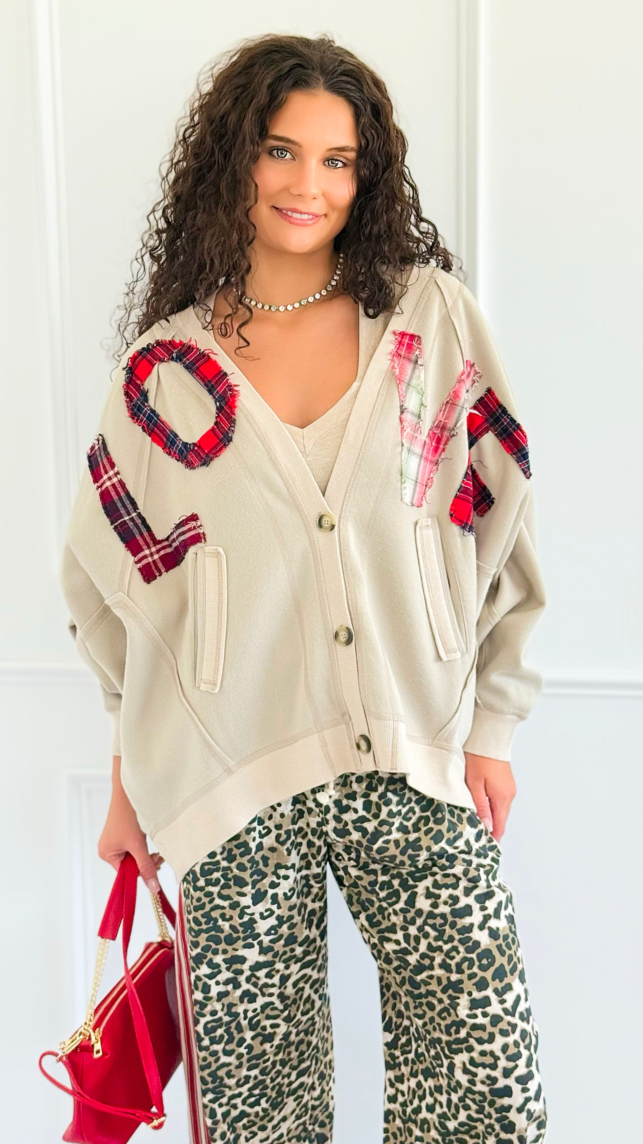 Patch & Cozy Knit Cardigan-150 Cardigan Layers-Blue Velvet-Coastal Bloom Boutique, find the trendiest versions of the popular styles and looks Located in Indialantic, FL