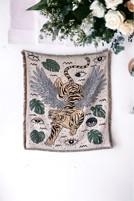 Wild Print Blanket Cover-270 Home/Gift-Chasing Bandits-Coastal Bloom Boutique, find the trendiest versions of the popular styles and looks Located in Indialantic, FL