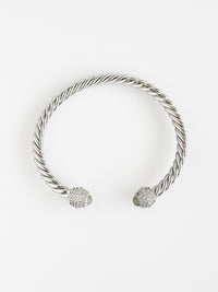 Silver Rope Clear CZ Bracelet-230 Jewelry-TREASURE JEWELS-Coastal Bloom Boutique, find the trendiest versions of the popular styles and looks Located in Indialantic, FL