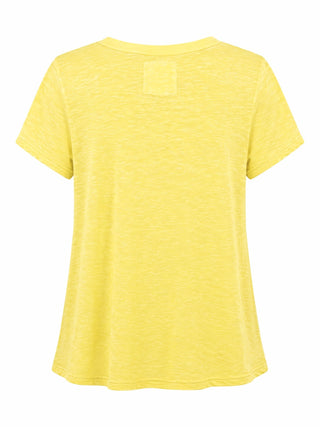 Neckline Detail Top - Yellow