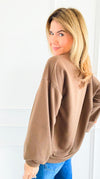 Lightning Smile Italian Sweatshirt-110 Long Sleeve Tops-LAVVIA-Coastal Bloom Boutique, find the trendiest versions of the popular styles and looks Located in Indialantic, FL