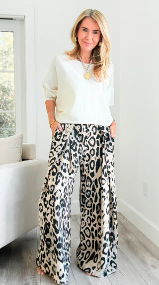 Leopard Print Italian Trousers Pant