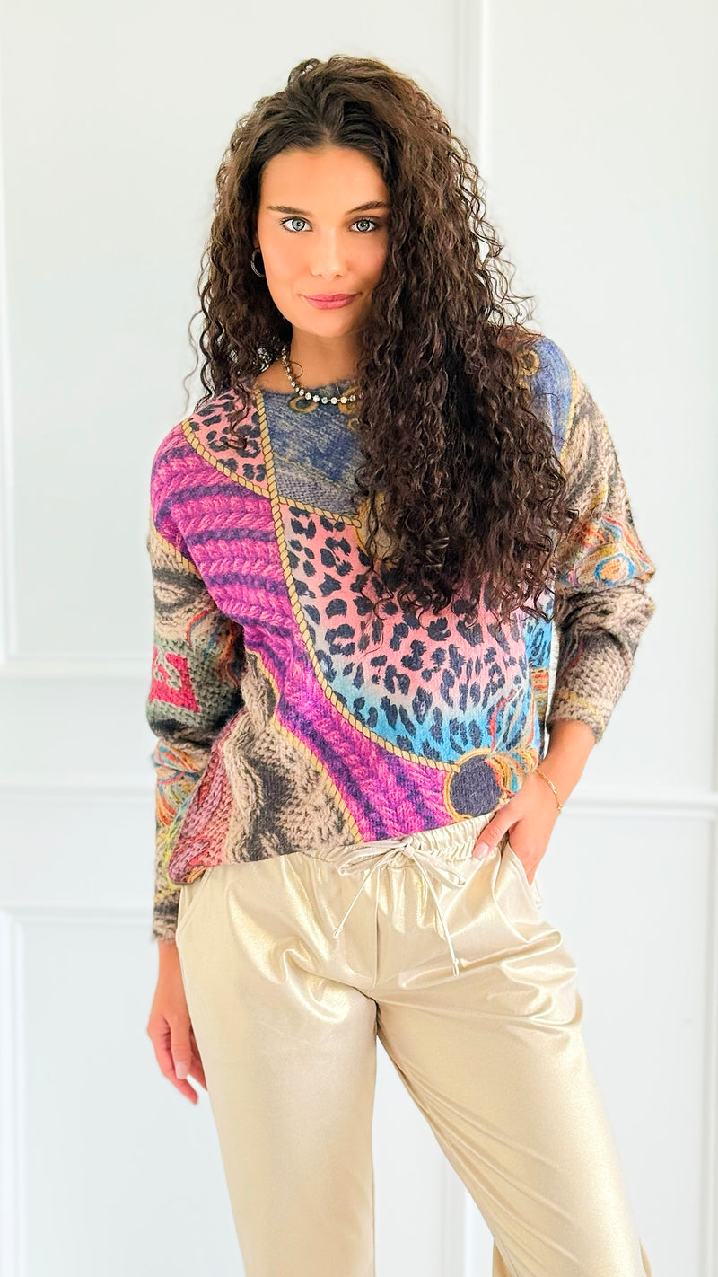 Echeveau Poetic Sweater-140 Sweaters-Fate By LFD-Coastal Bloom Boutique, find the trendiest versions of the popular styles and looks Located in Indialantic, FL