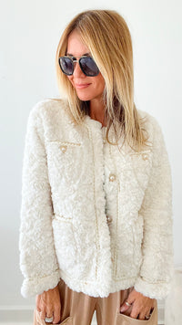 Soft To The Touch Cropped Jacket-140 Sweaters-Beulah Style-Coastal Bloom Boutique, find the trendiest versions of the popular styles and looks Located in Indialantic, FL