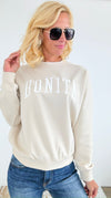 Bonita Relaxed Fleece Sweatshirt- cream-140 Sweaters-reflex-Coastal Bloom Boutique, find the trendiest versions of the popular styles and looks Located in Indialantic, FL