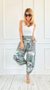 Camo & Wild Italian Barrel Pant-100 Pants-AZUL MONACO-Coastal Bloom Boutique, find the trendiest versions of the popular styles and looks Located in Indialantic, FL