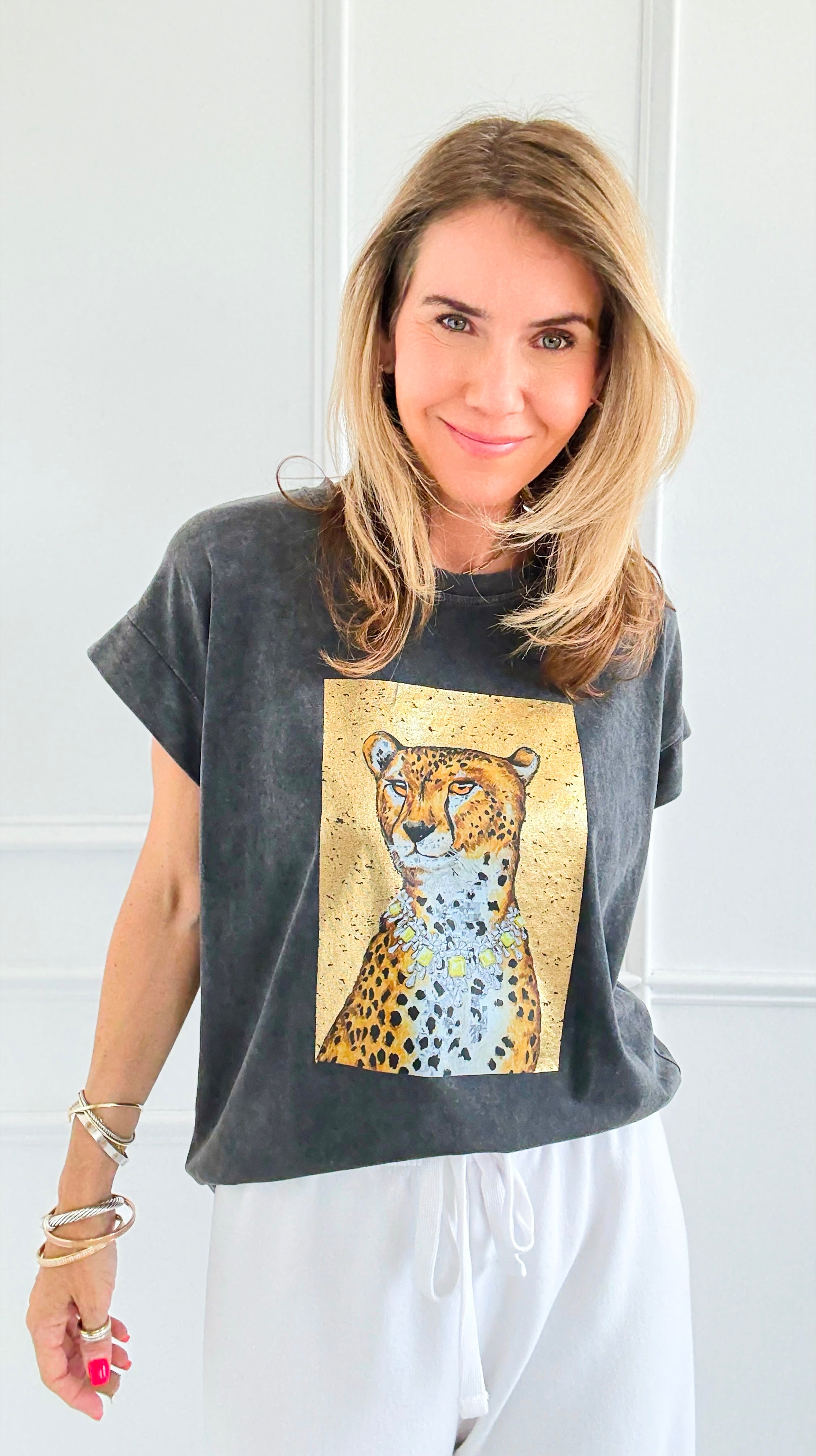 Glam Majesty Italian Graphic Tee-110 Short Sleeve Tops-Italianissimo-Coastal Bloom Boutique, find the trendiest versions of the popular styles and looks Located in Indialantic, FL