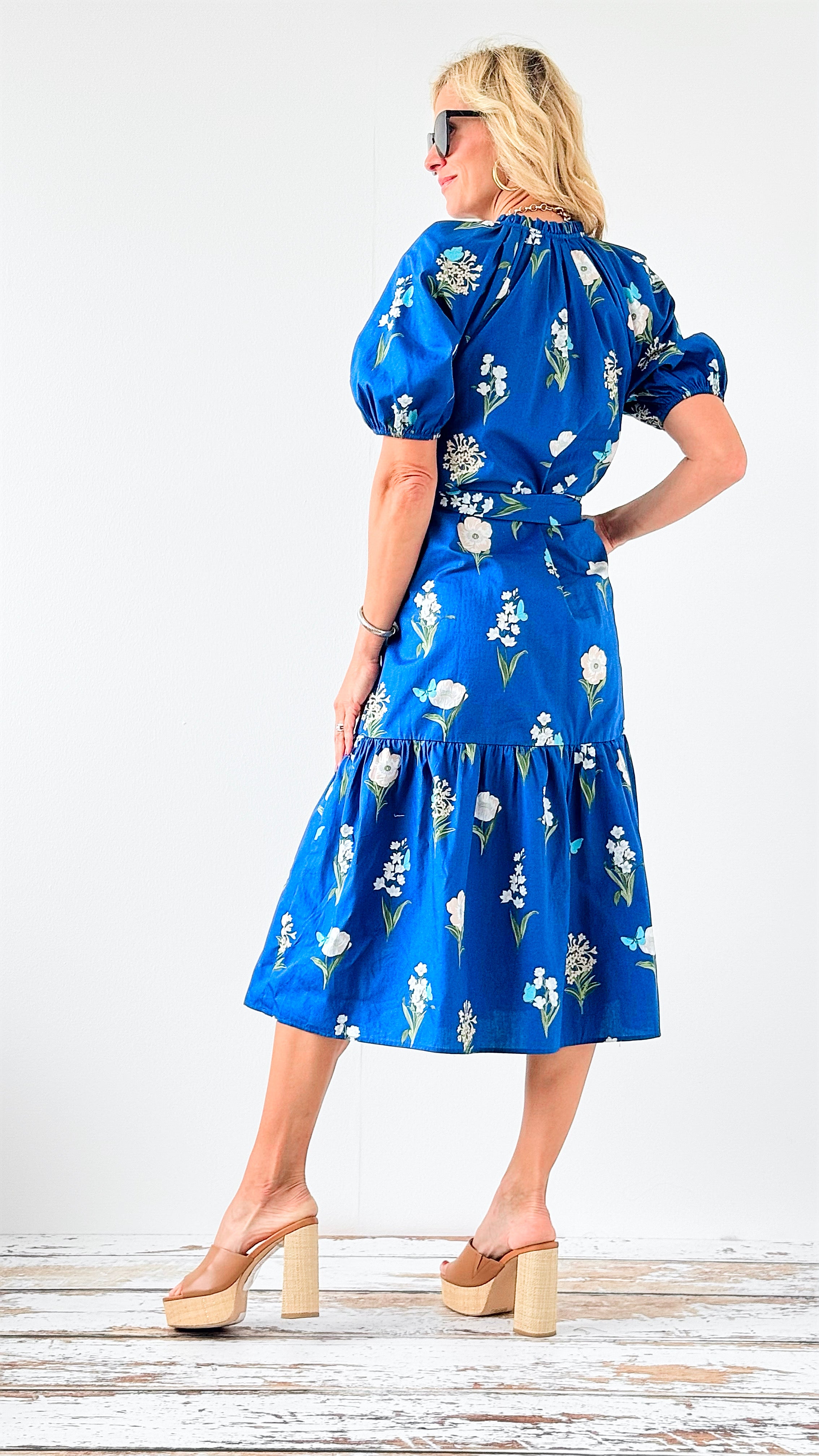 Garden Bliss Midi Dress-200 Dresses/Jumpsuits/Rompers-SUGARLIPS-Coastal Bloom Boutique, find the trendiest versions of the popular styles and looks Located in Indialantic, FL