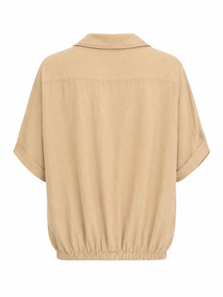 Casual Luxury Italian Top - Beige