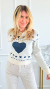 Heartfelt Whimsy Knit Sweater-140 Sweaters-Rousseau-Coastal Bloom Boutique, find the trendiest versions of the popular styles and looks Located in Indialantic, FL