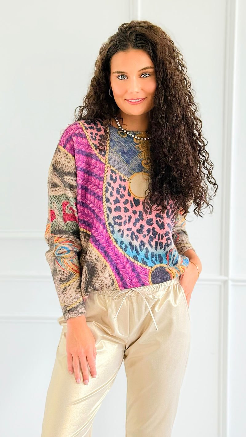 Echeveau Poetic Sweater-140 Sweaters-Fate By LFD-Coastal Bloom Boutique, find the trendiest versions of the popular styles and looks Located in Indialantic, FL