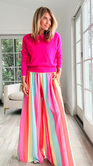 Sorbet Stripe Riviera Italian Pants