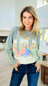 The Last Supper Italian Boatneck Sweater-140 Sweaters-SORPRESA-Coastal Bloom Boutique, find the trendiest versions of the popular styles and looks Located in Indialantic, FL