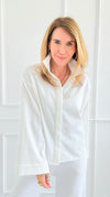 Effortless Luxe Button-Up Blouse-130 Long Sleeve Tops-Gigio-Coastal Bloom Boutique, find the trendiest versions of the popular styles and looks Located in Indialantic, FL