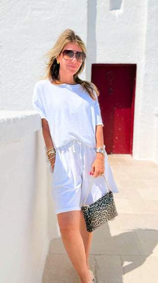 Coffee Run Cotton Set- White