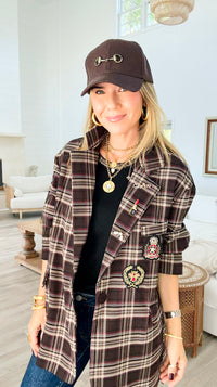 Bee Chic Italian Blazer- Brown-160 Jackets-TATTOO Z-Coastal Bloom Boutique, find the trendiest versions of the popular styles and looks Located in Indialantic, FL