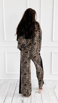 Leopard Accent Oui Italian Set-100 Pants-MOOIJ-Coastal Bloom Boutique, find the trendiest versions of the popular styles and looks Located in Indialantic, FL