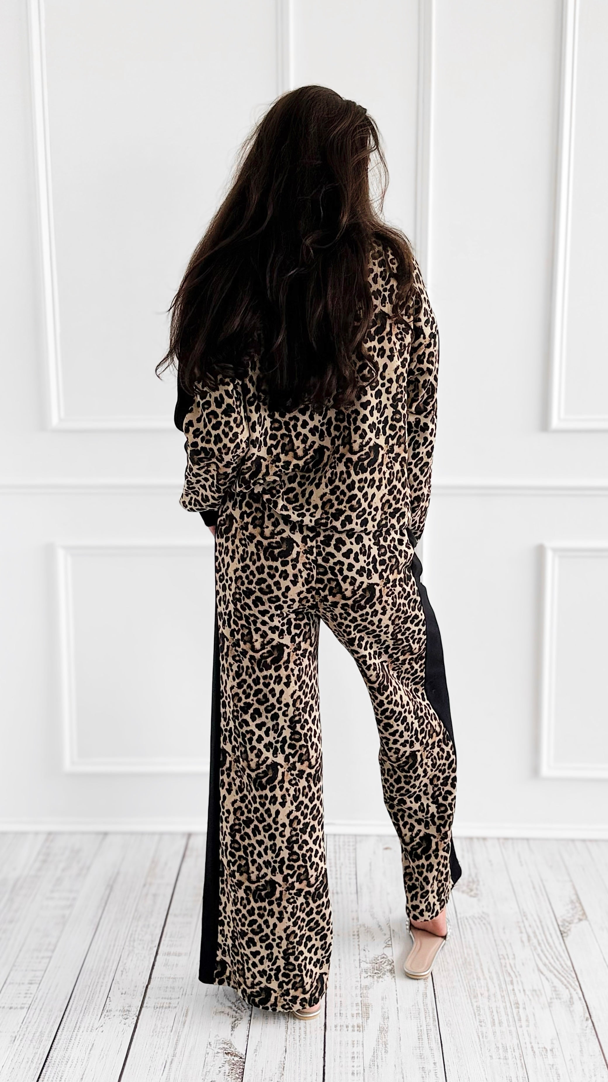 Leopard Accent Oui Italian Set-100 Pants-MOOIJ-Coastal Bloom Boutique, find the trendiest versions of the popular styles and looks Located in Indialantic, FL