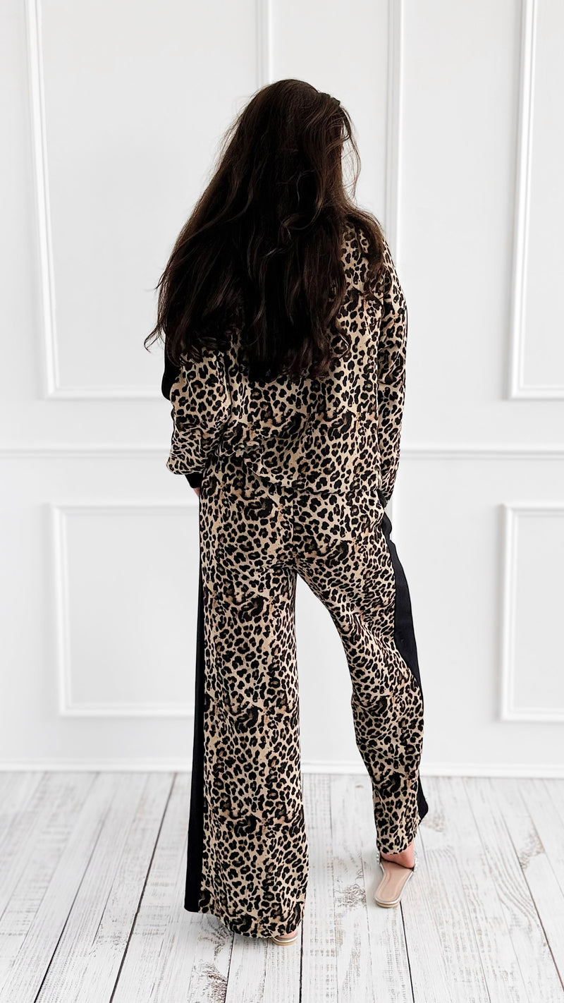 Leopard Accent Oui Italian Set-100 Pants-MOOIJ-Coastal Bloom Boutique, find the trendiest versions of the popular styles and looks Located in Indialantic, FL