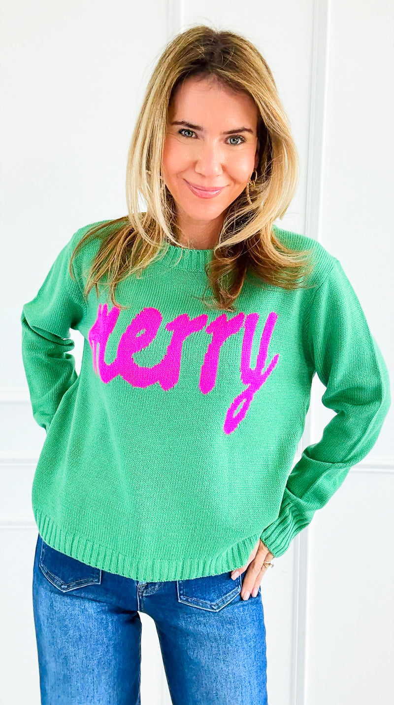 Merry & Bright Sweater-140 Sweaters-PANACHE APPAREL-Coastal Bloom Boutique, find the trendiest versions of the popular styles and looks Located in Indialantic, FL