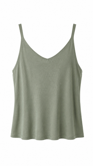 Paris Calling Italian Tank Top- Sage