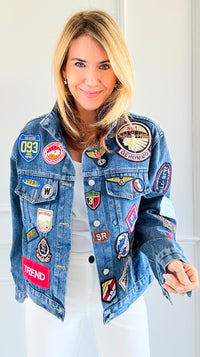 Vintage Rebel Embellished Jacket-160 Jackets-SALT-Coastal Bloom Boutique, find the trendiest versions of the popular styles and looks Located in Indialantic, FL