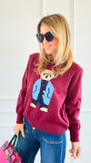 Beary Gentleman Sweater-140 Sweaters-Weilco-Coastal Bloom Boutique, find the trendiest versions of the popular styles and looks Located in Indialantic, FL