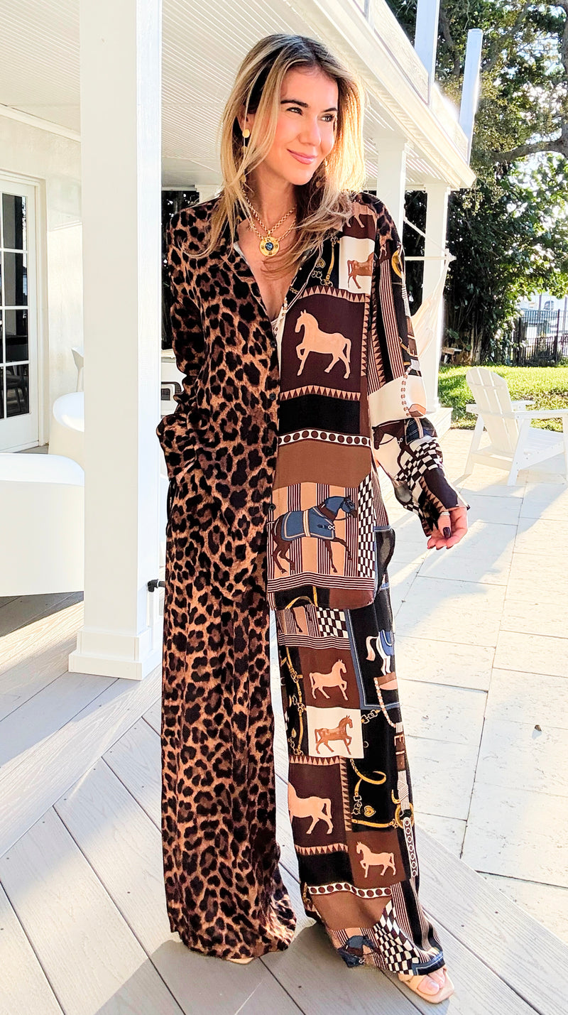 Gallop Wild Italian Set-210 Loungewear/Sets-K2-Coastal Bloom Boutique, find the trendiest versions of the popular styles and looks Located in Indialantic, FL