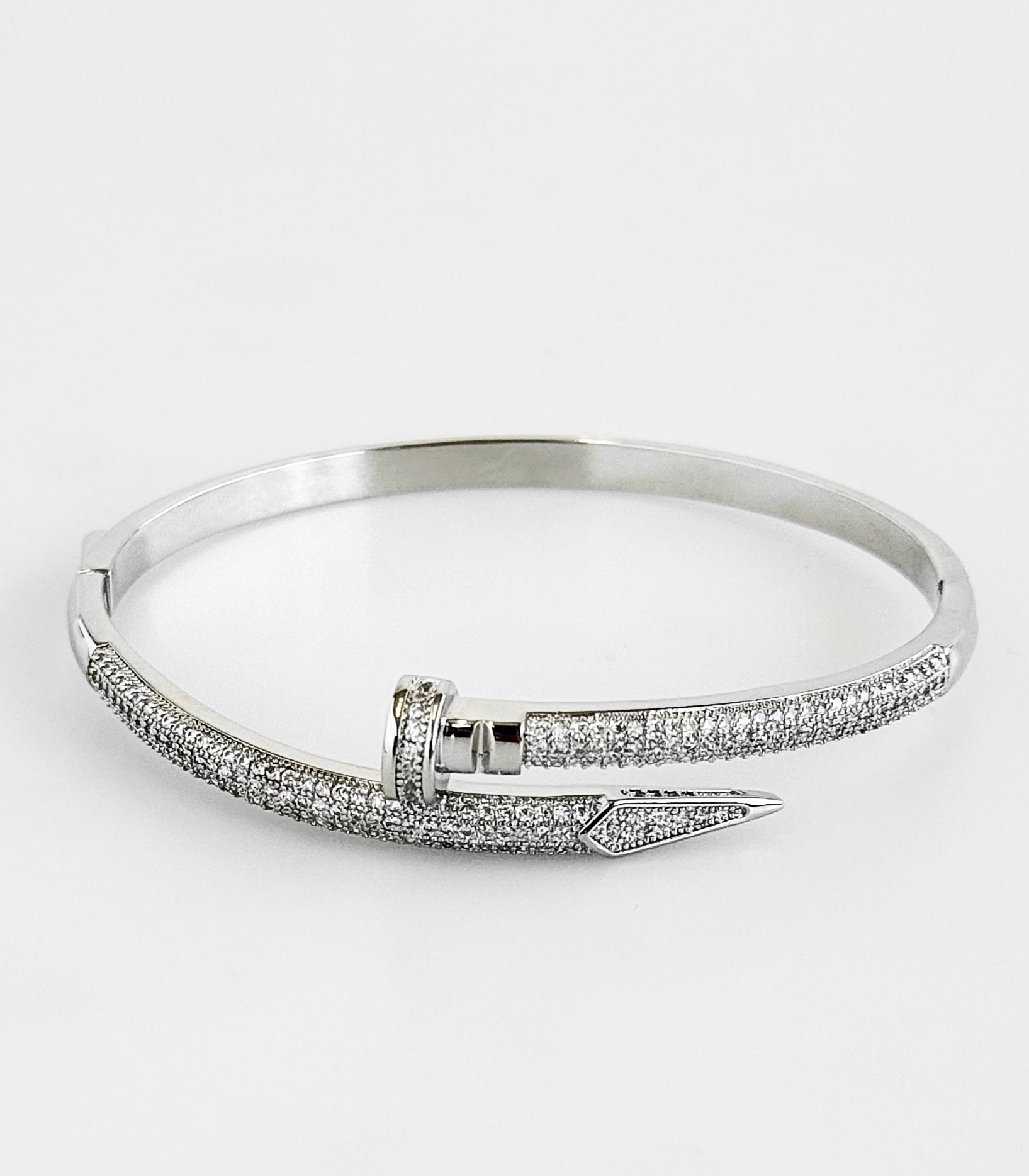Sleek Strike Pavé Bracelet-230 Jewelry-H&D-Coastal Bloom Boutique, find the trendiest versions of the popular styles and looks Located in Indialantic, FL