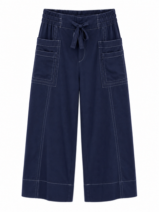 Structured Ease Pants - Dark Navy