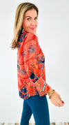 Saddle Button Down Shirt-130 Long Sleeve Tops-Gretchen Scott-Coastal Bloom Boutique, find the trendiest versions of the popular styles and looks Located in Indialantic, FL