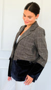 Dual Structured Italian Blazer-160 Jackets-AZUL MONACO-Coastal Bloom Boutique, find the trendiest versions of the popular styles and looks Located in Indialantic, FL
