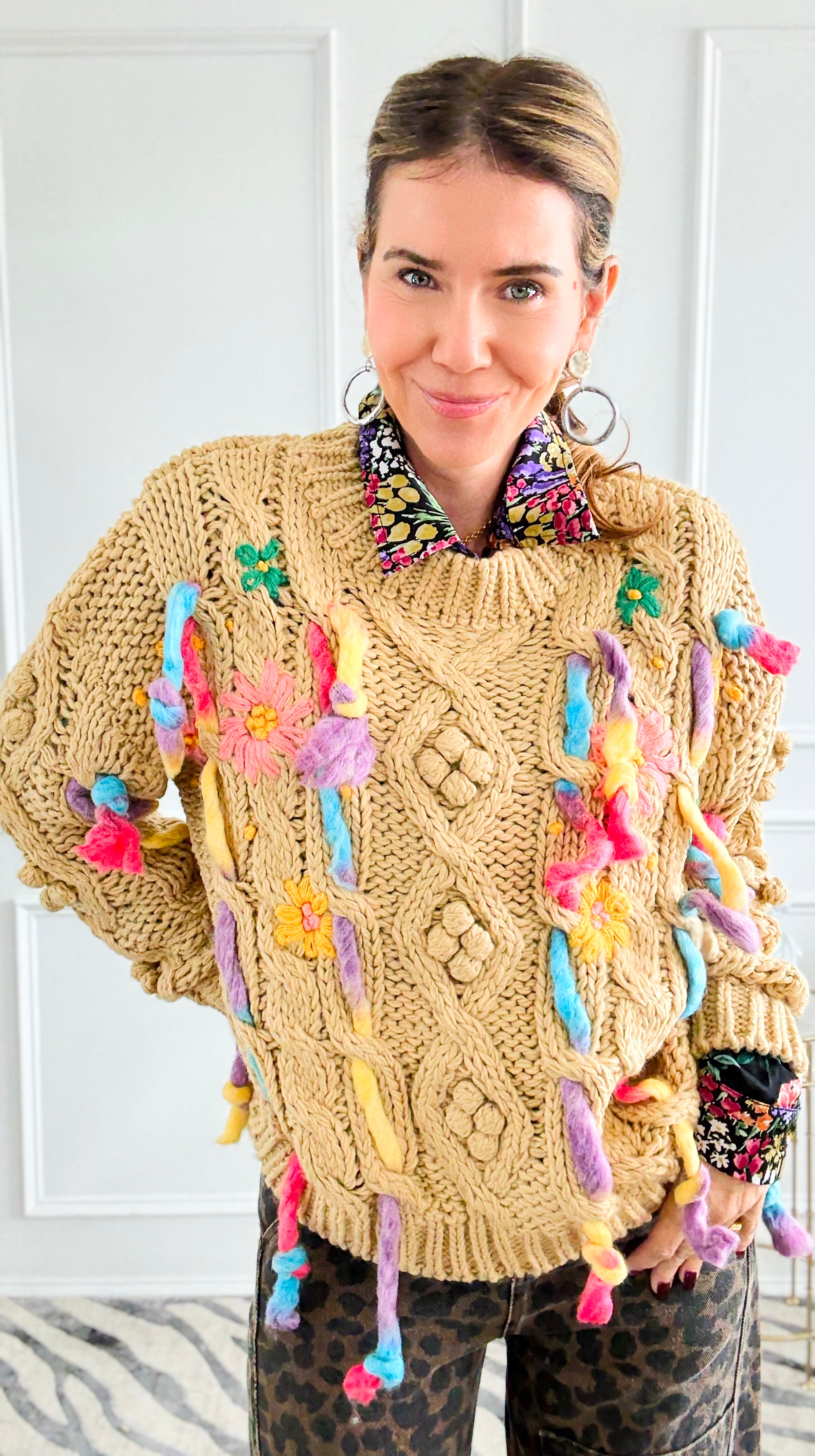 Stitched in Bloom Knit Sweater