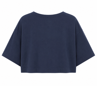 Weekend French Terry Italian Top - Navy