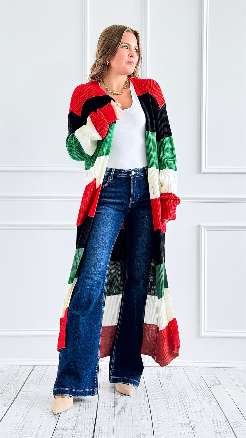 Vibrant Horizon Knit Cardigan-150 Cardigans/Layers-Illord-Coastal Bloom Boutique, find the trendiest versions of the popular styles and looks Located in Indialantic, FL