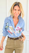 Botanical Gardens Blouse-170 Bottoms-SEÑORITA C-Coastal Bloom Boutique, find the trendiest versions of the popular styles and looks Located in Indialantic, FL