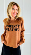 Whiskey Weather Sweater- Brown-140 Sweaters-PANACHE APPAREL-Coastal Bloom Boutique, find the trendiest versions of the popular styles and looks Located in Indialantic, FL