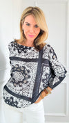 Camelia Italian St Tropez Knit-140 Sweaters-Italianissimo-Coastal Bloom Boutique, find the trendiest versions of the popular styles and looks Located in Indialantic, FL