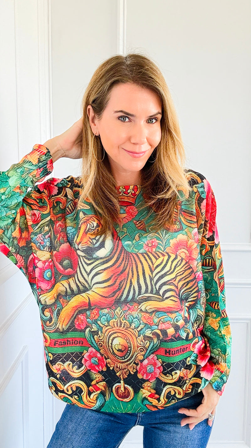 Fashion Hunter Italian St Tropez Knit-140 Sweaters-Italianissimo/SORPRESA-Coastal Bloom Boutique, find the trendiest versions of the popular styles and looks Located in Indialantic, FL