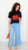 Ruffle Drift Drawcord Tencel Pant-100 Pants-EASEL-Coastal Bloom Boutique, find the trendiest versions of the popular styles and looks Located in Indialantic, FL