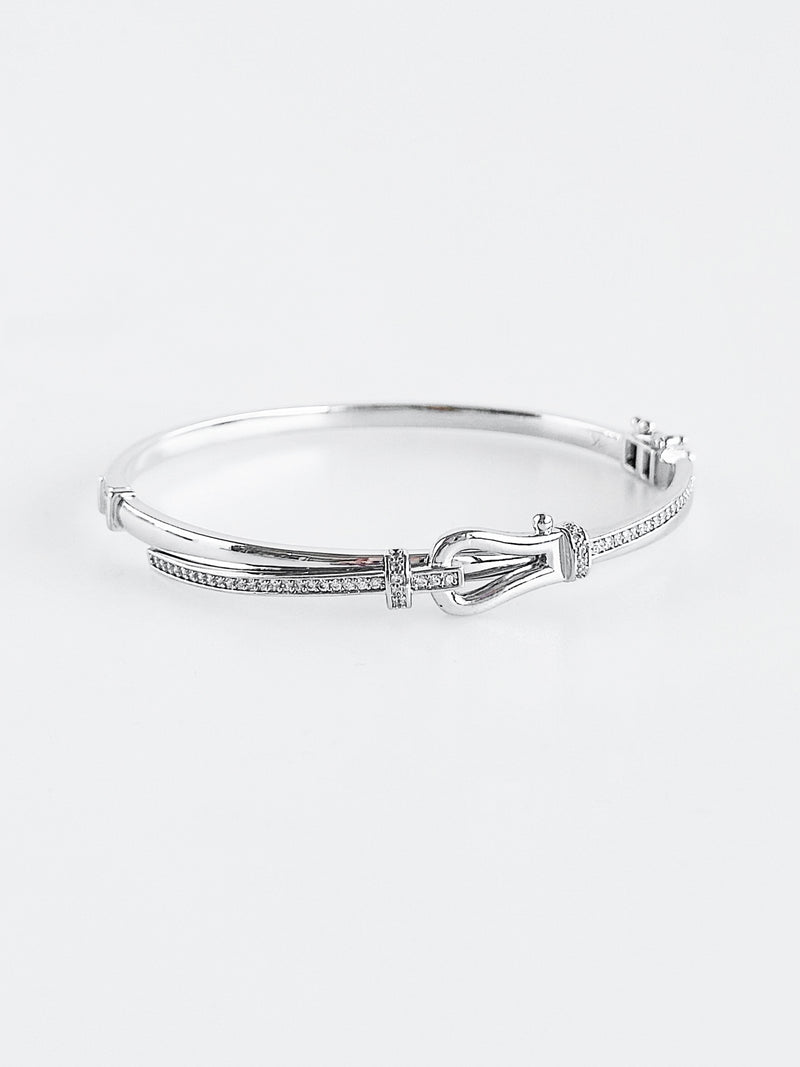 PRE ORDER-CZ Knot Bangle Bracelet-230 Jewelry-NYC-Coastal Bloom Boutique, find the trendiest versions of the popular styles and looks Located in Indialantic, FL