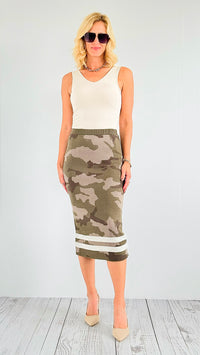 Urban Terrain Midi Skirt-170 Bottoms-mystree-Coastal Bloom Boutique, find the trendiest versions of the popular styles and looks Located in Indialantic, FL