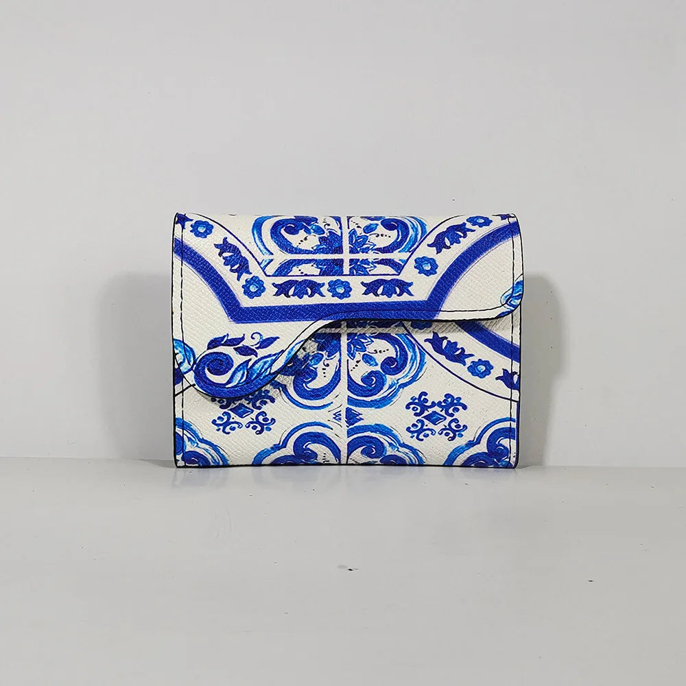 Greek Summer Printed Wallet-240 Bags-Chasing Bandits-Coastal Bloom Boutique, find the trendiest versions of the popular styles and looks Located in Indialantic, FL