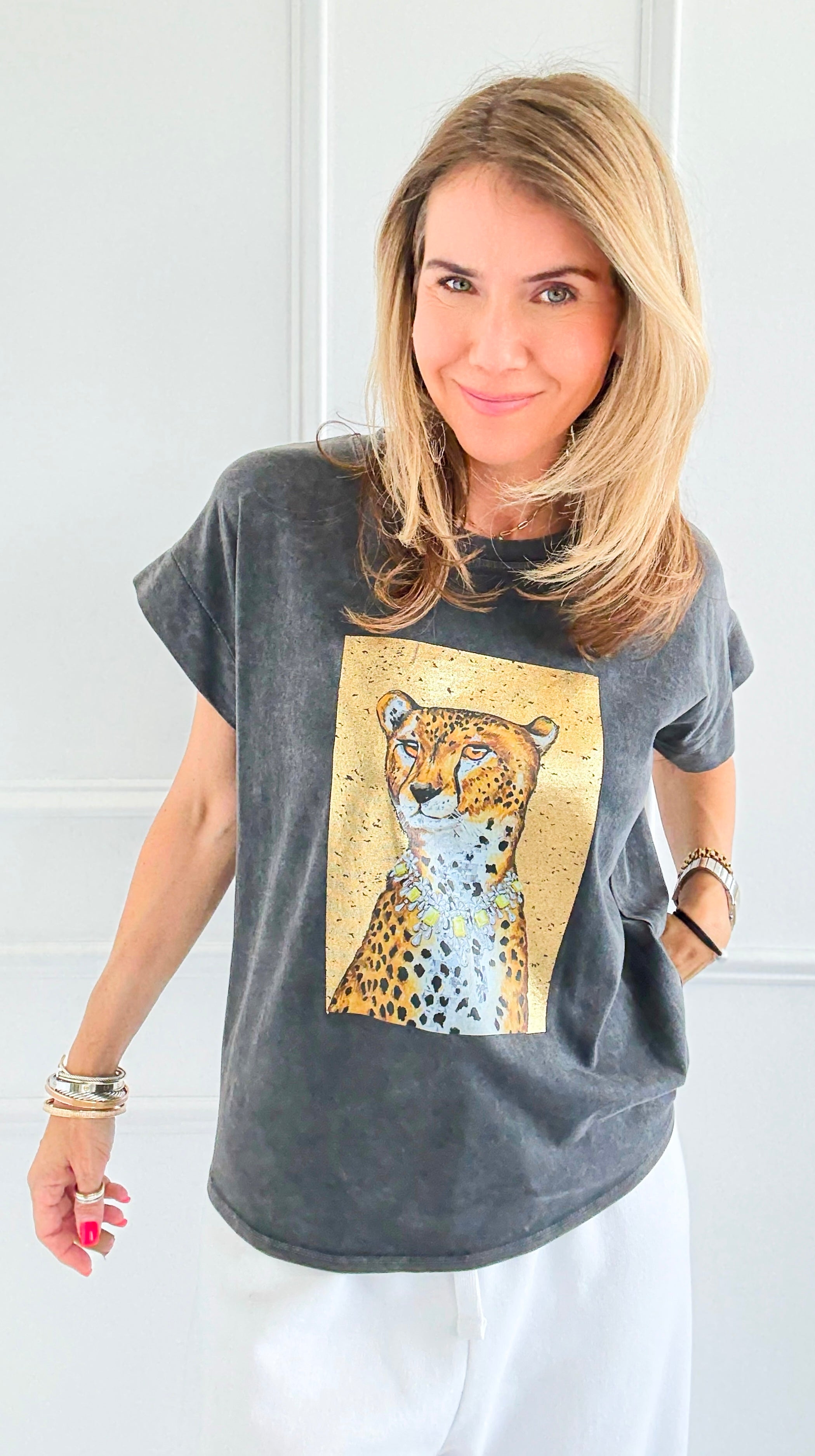Glam Majesty Italian Graphic Tee-110 Short Sleeve Tops-Italianissimo-Coastal Bloom Boutique, find the trendiest versions of the popular styles and looks Located in Indialantic, FL