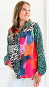 Urban Jungle Collage Top-130 Long Sleeve Tops-Jodifl-Coastal Bloom Boutique, find the trendiest versions of the popular styles and looks Located in Indialantic, FL