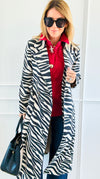 Milano Stripes Italian Coat-160 Jackets-BONITO SRL-Coastal Bloom Boutique, find the trendiest versions of the popular styles and looks Located in Indialantic, FL
