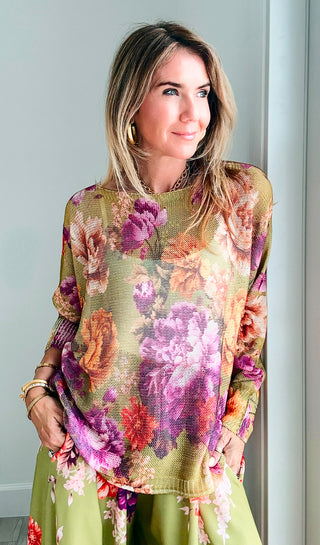 Harvest Blooms Italian St Tropez Knit