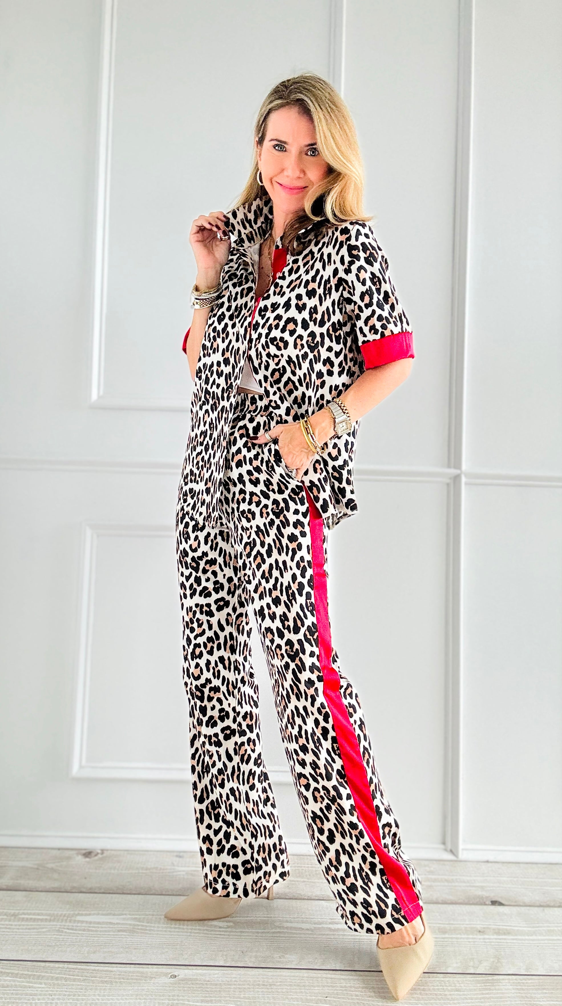 Bold Safari Chic Set-210 Loungewear/Sets-Tea & Cup-Coastal Bloom Boutique, find the trendiest versions of the popular styles and looks Located in Indialantic, FL